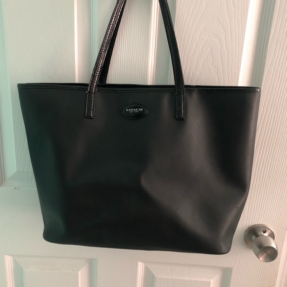 coach large black bag